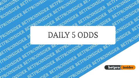 BetProInsider Daily 5 Odds .